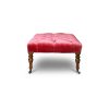 Victorian Footstool in Como - Pompeiian Red - Beaumont & Fletcher - Beaumont & Fletcher