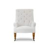 Waterford chair in Zafra cotton velvet - Ecru - Beaumont & Fletcher