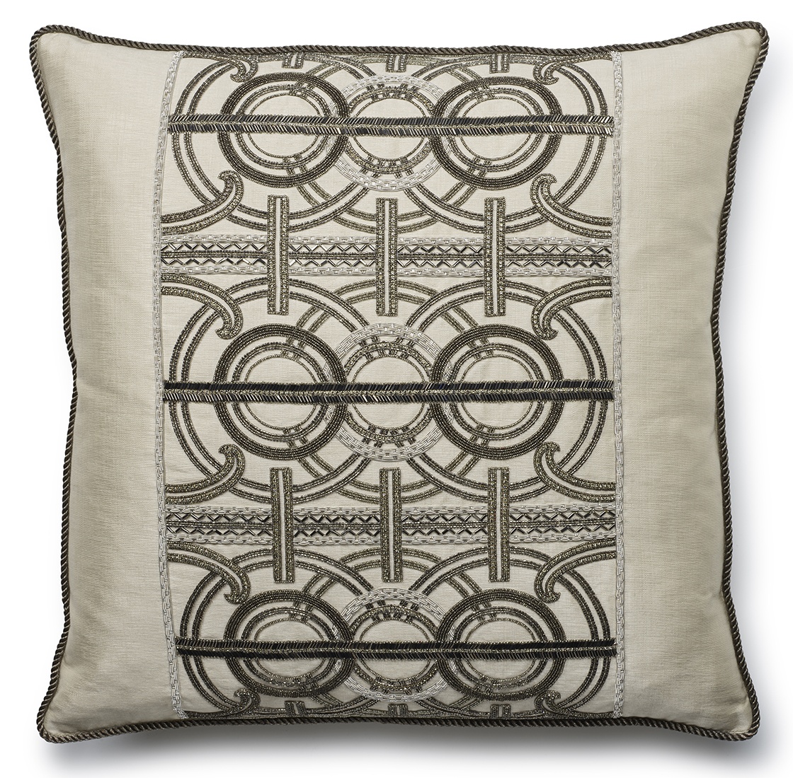 Circe cushion in Lagan silk - Breeze