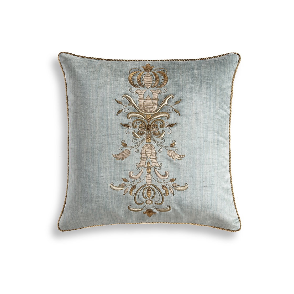 Zola cushion in Como silk velvet - Teal Zola cushion in Como silk velvet - Teal