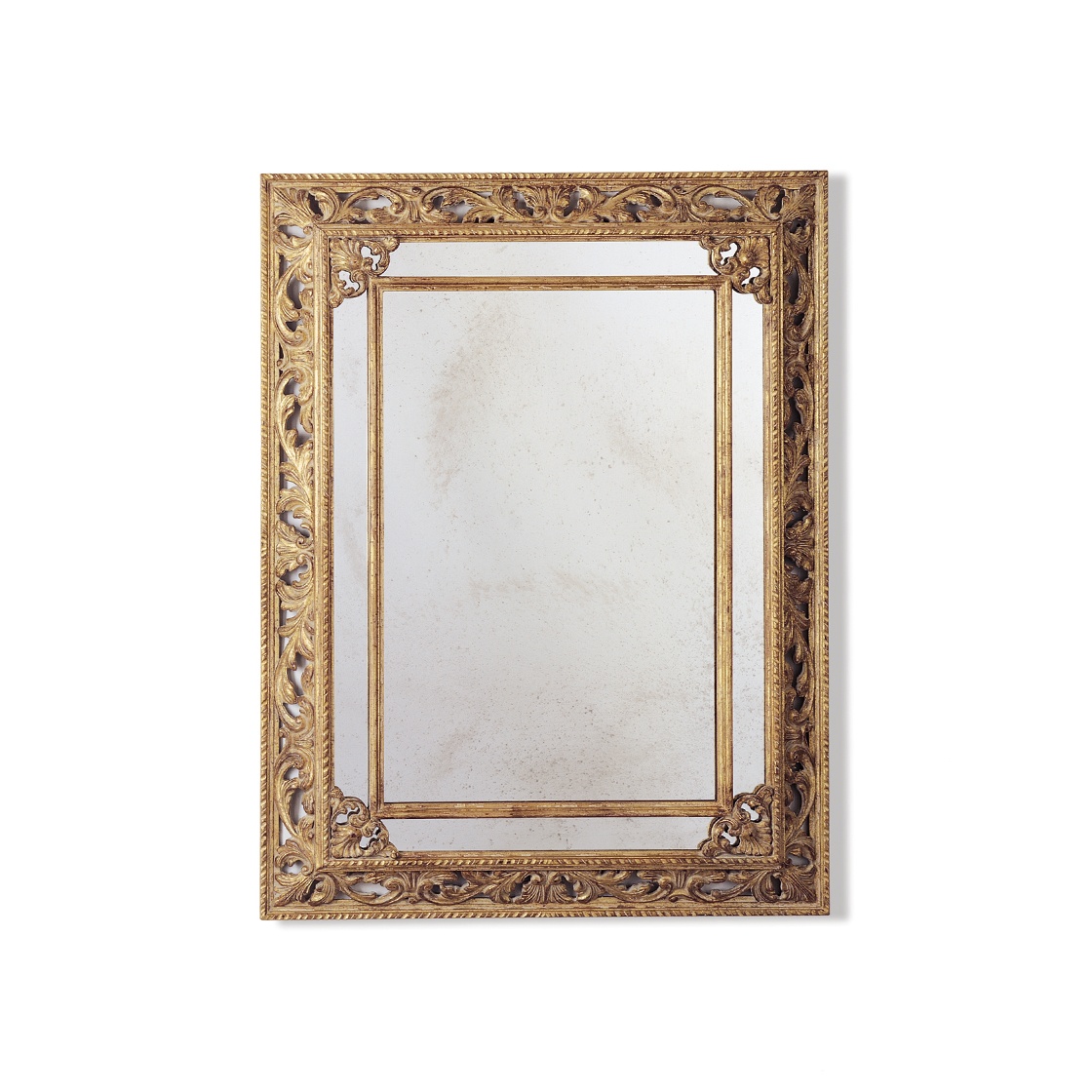 Buckingham mirror in Distressed gold - Beaumont & Fletcher