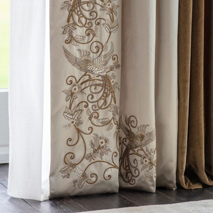 Papageno | Embroidered Fabric | Beaumont & Fletcher