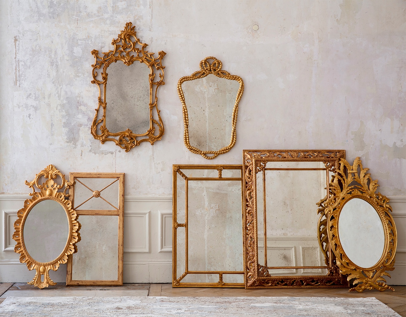 Chinoiserie Mirror Accessories Mirror Ornate & Rectangular Mirrors