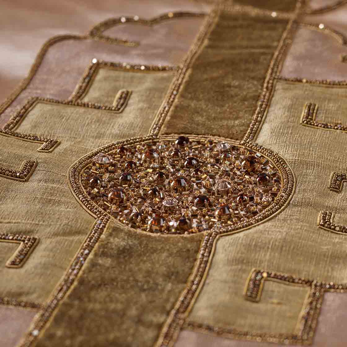 Tamburlaine embroidery in Lagan Silk - Sugared Almond