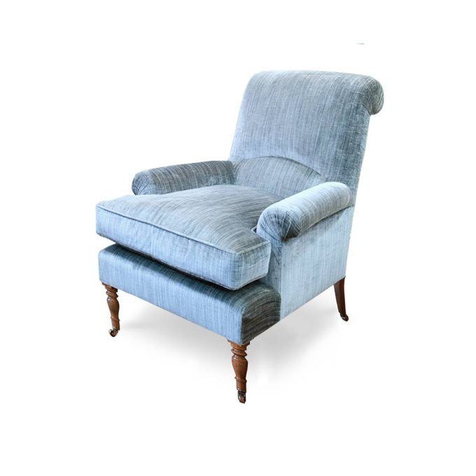 Bennett chair in Como silk velvet - Sage
