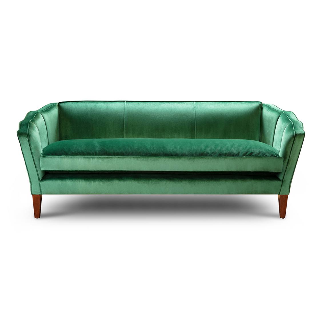 Josephine sofa in Capri silk velvet - Emerald - Beaumont & Fletcher