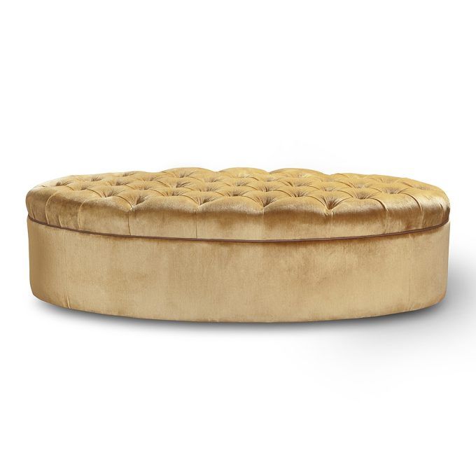 Olympia footstool in Capri - Cinnamon