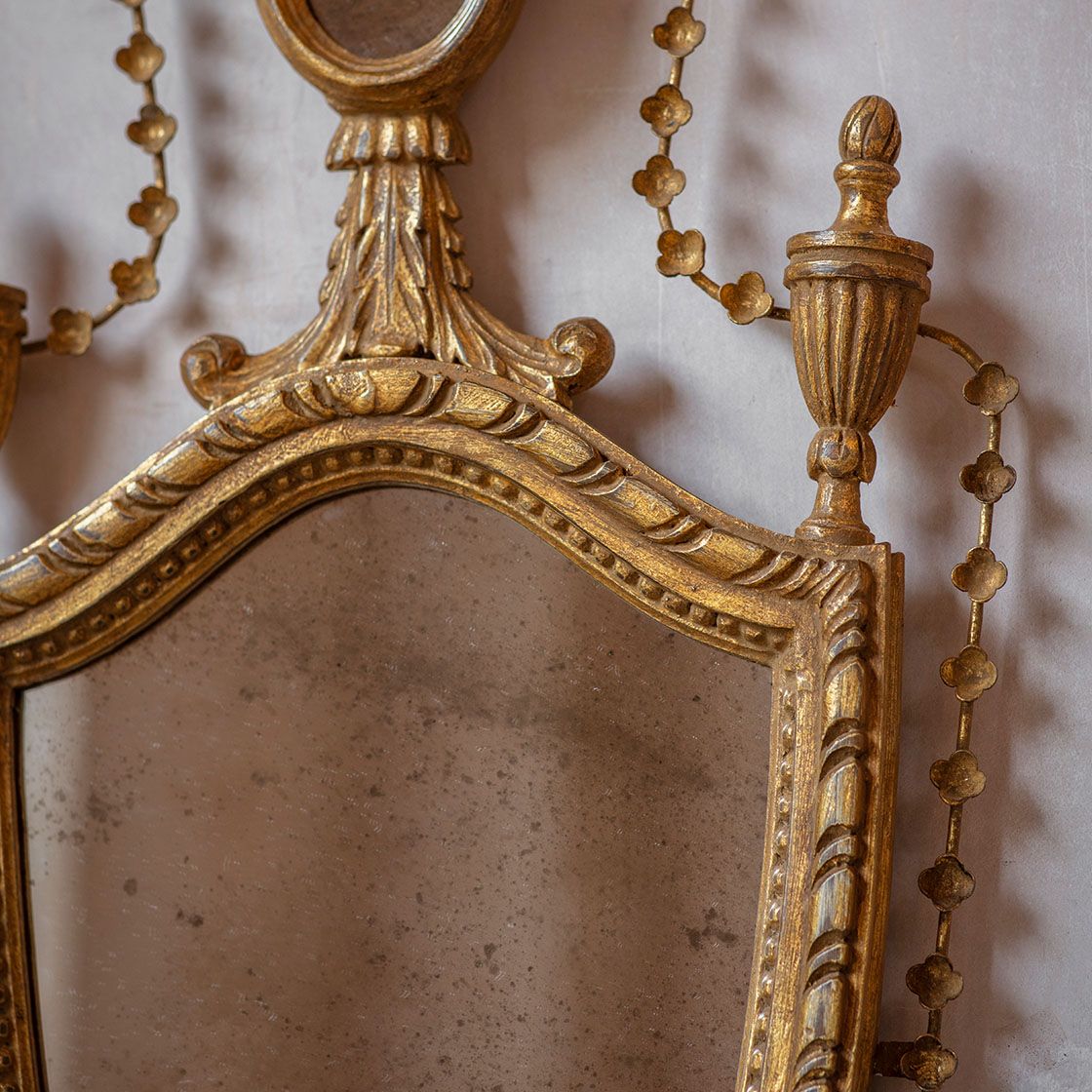 Catherine mirror in Burnt gold - Beaumont & Fletcher