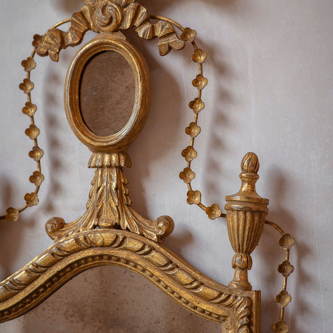Catherine mirror in Burnt gold - Beaumont & Fletcher