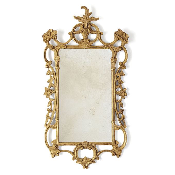 Chippendale mirror in Burnt gold