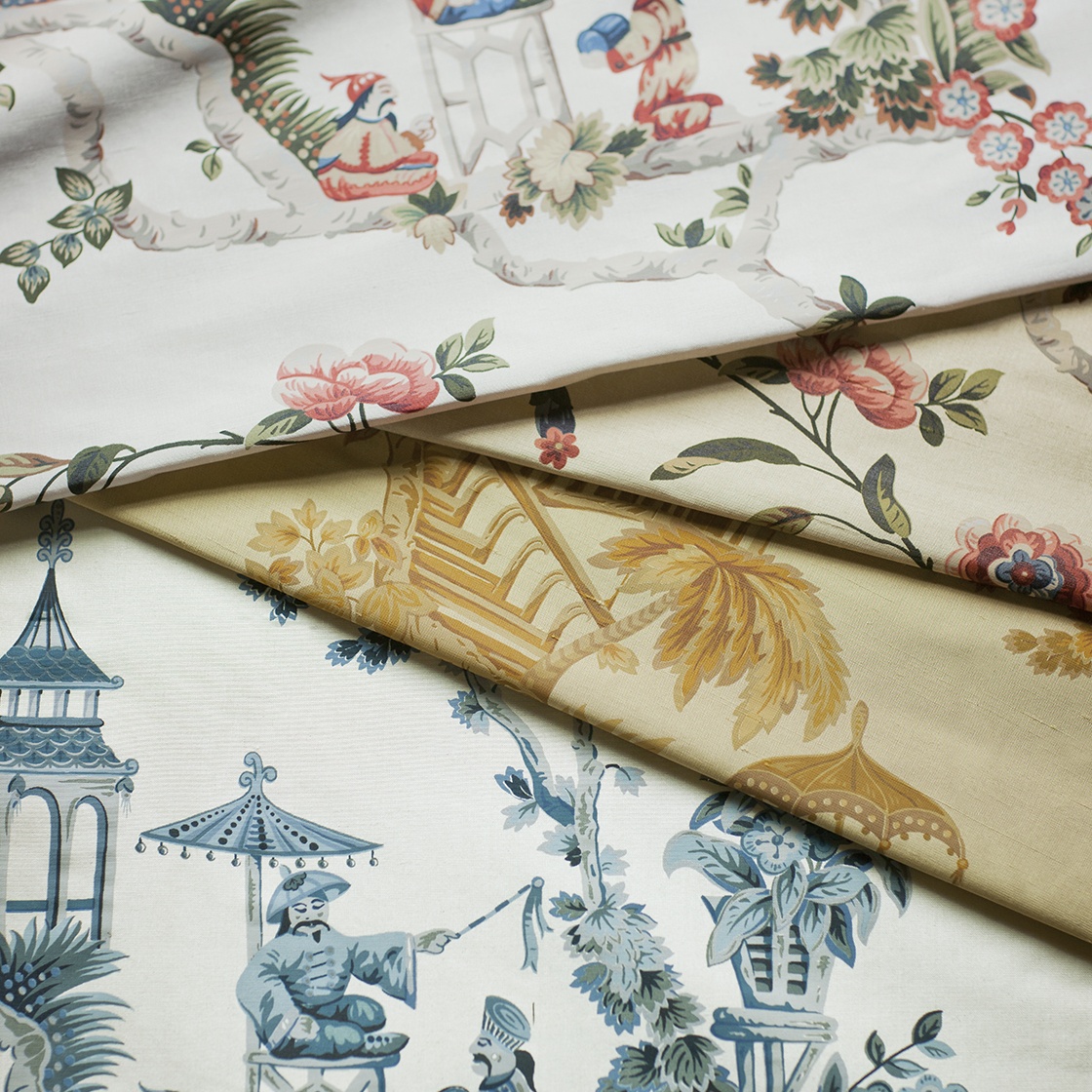 Cathay printed silk collection - Beaumont & Fletcher