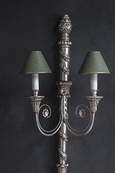 Hanover Wall light - Antiqued silver - Beaumont & Fletcher