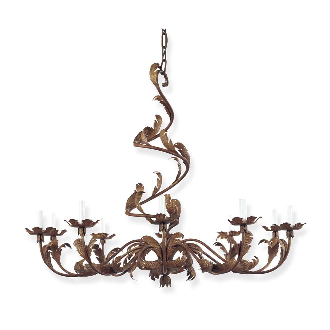 Borghese chandelier in Wrought iron - Beaumont & Fletcher