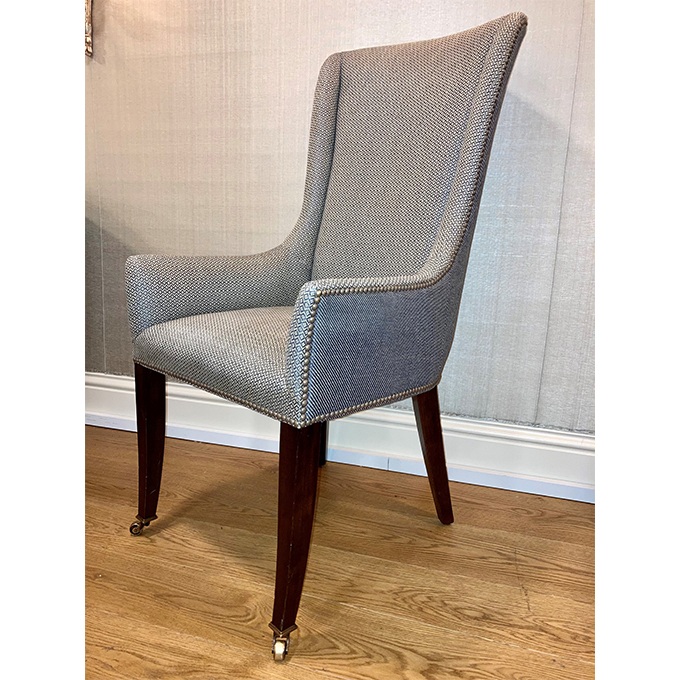 Kingsley dining chair in Piedmont - Ink blue and Novara - Ink blue