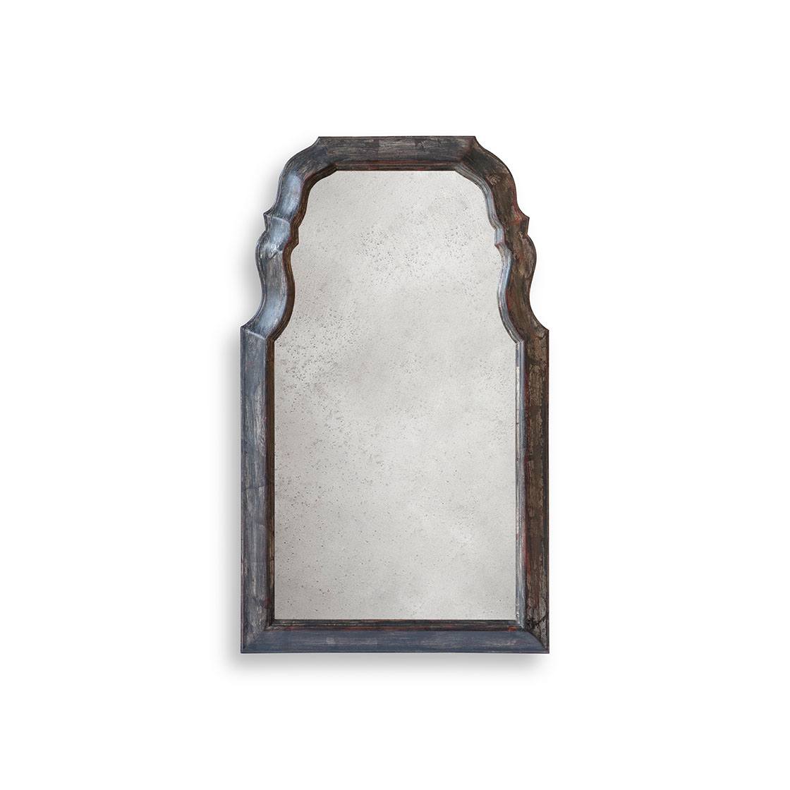 Arcus small mirror in Oxidised real silver - Beaumont & Fletcher