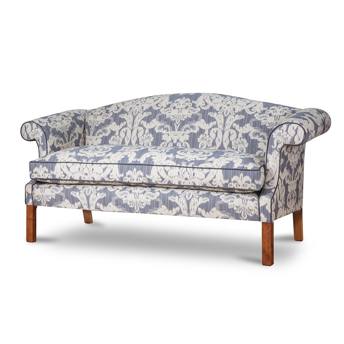Congreve sofa 2s in Wicklow damask - Pewter - Beaumont & Fletcher