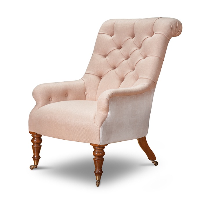 Waterford chair in Donegal - Chiffon and Capri - Blush