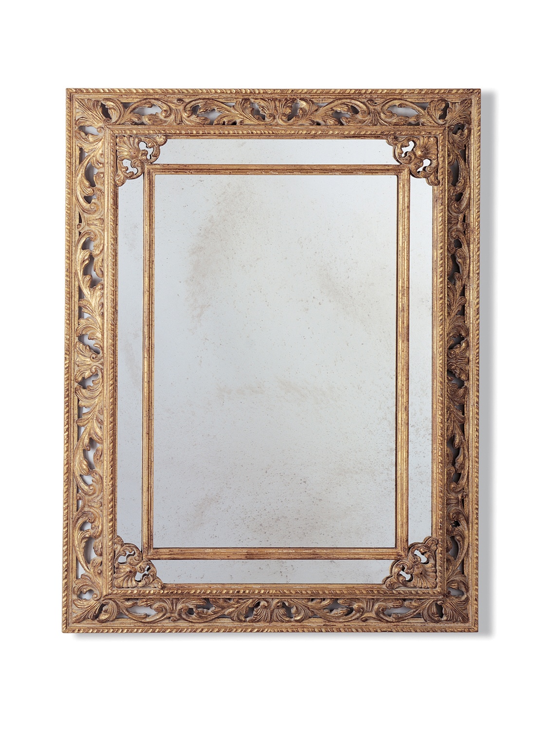 Buckingham mirror in Distressed silver - Beaumont & Fletcher