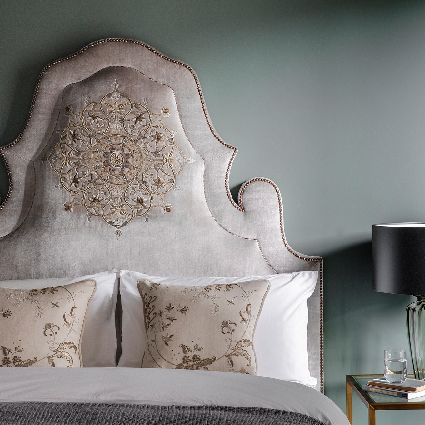 Image showcasing Alhambra Headboard | Bespoke Headboards |Beaumont & Fletcher