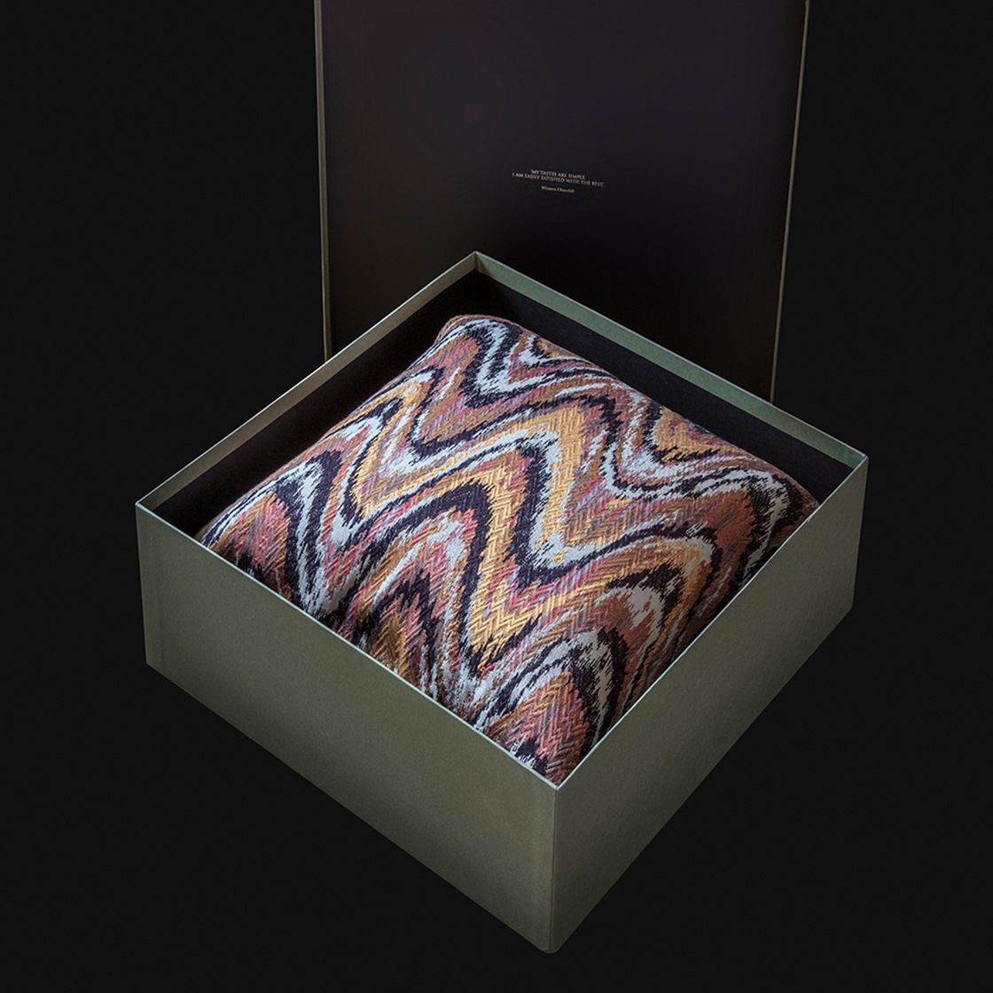 Kyma cushion - Havana in presentation box - Beaumont & Fletcher
