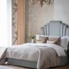 Miami Head board in Capri silk velvet - Glacier - Beaumont & Fletcher