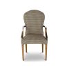 Blake carver dining chair in Argyll check - Ecru jet - Beaumont & Fletcher