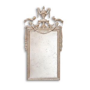 Adam mirror in Distressed silver