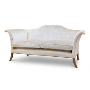 Clarence sofa in Como silk velvet - Biscuit
