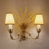 Wheatsheaf wall light Distressed silver