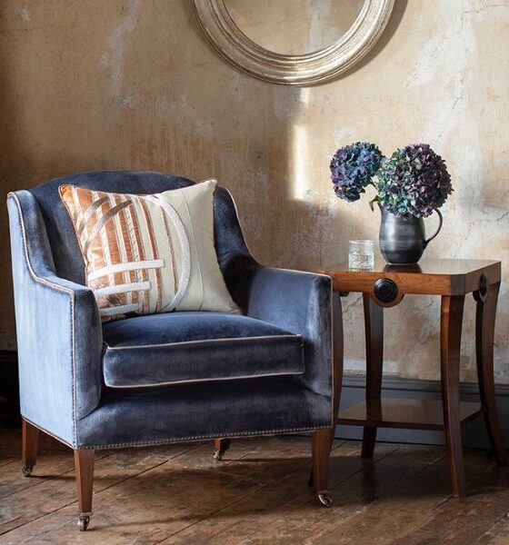 Handmade Furniture | Edgar chair | Duke side table | Audrey cushion | Orbis mirror - Beaumont & Fletcher