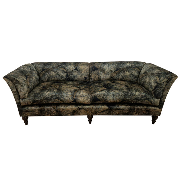 Pompadour high back W240cm in Zoffany, Taisho - Vine black
