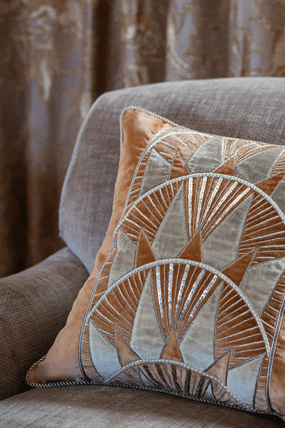 Rockefeller - Embroidered Cushions - Beaumont & Fletcher