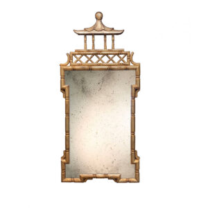 Cathay mirror in Distressed gold