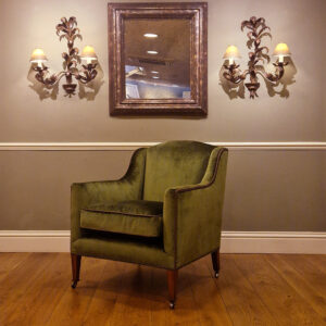 Edgar chair Capri silk velvet - Georgian green