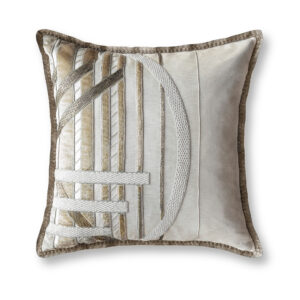 Audrey cushion on Lagan silk - Oyster